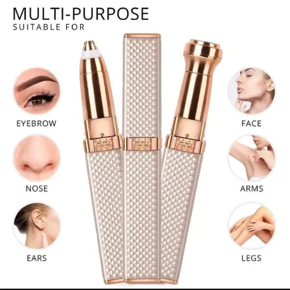 2 in 1 Eyebrow and Facial Hair Trimmer 