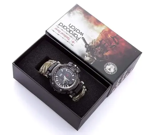 YUZEX Tactical Watch – Emergency Survival Gear with Paracord