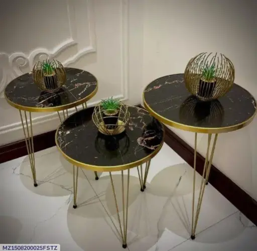 Stylish Black coffee Table- set of 3 pcs